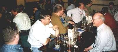 This year’s 50MHz DXers’ dinner, held near Sandown Park the night before the UKSMG AGM, was highly successul with more than 25 six metre nuts from around the world attending.  Some serious rag-chewing took place after the meal!