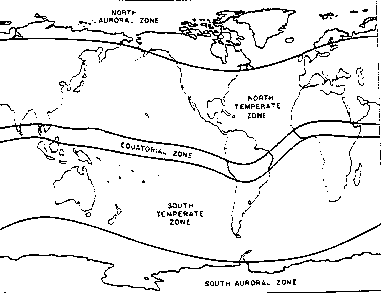 Fig 1: Classification of sporadic-E propagation phenomena by geographic region. 