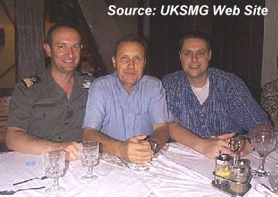Pictured in Bangui (over dinner naturally!) are Serge-F6HHG, Chuck-TL8CK and Alex-TL5A.